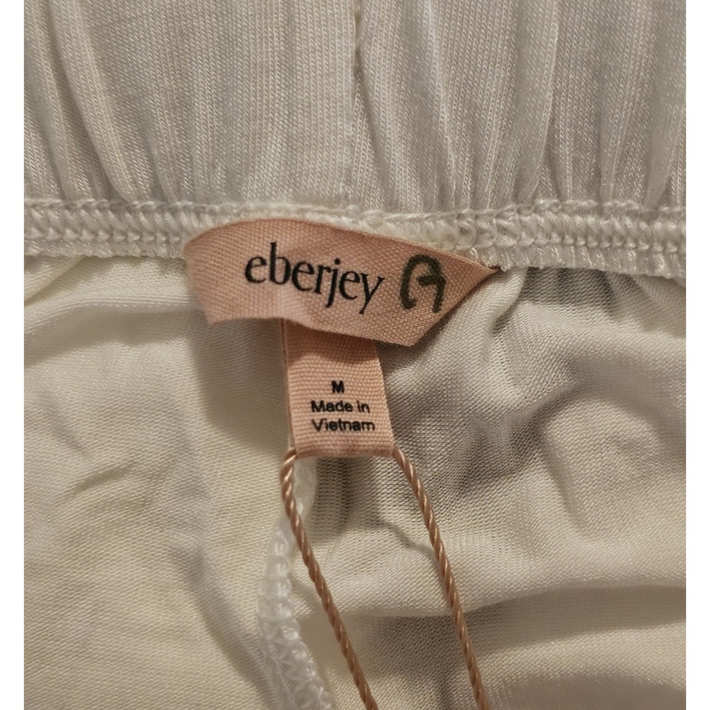 Eberjey Women's Gisele Separate PJ Pant Size Medium Ivory Modal Pant Only - Picture 4 of 5